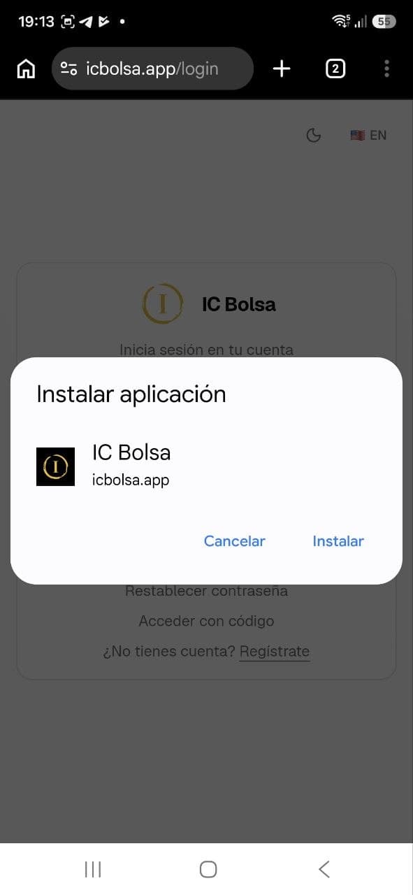 Confirma pulsando «Instalar».